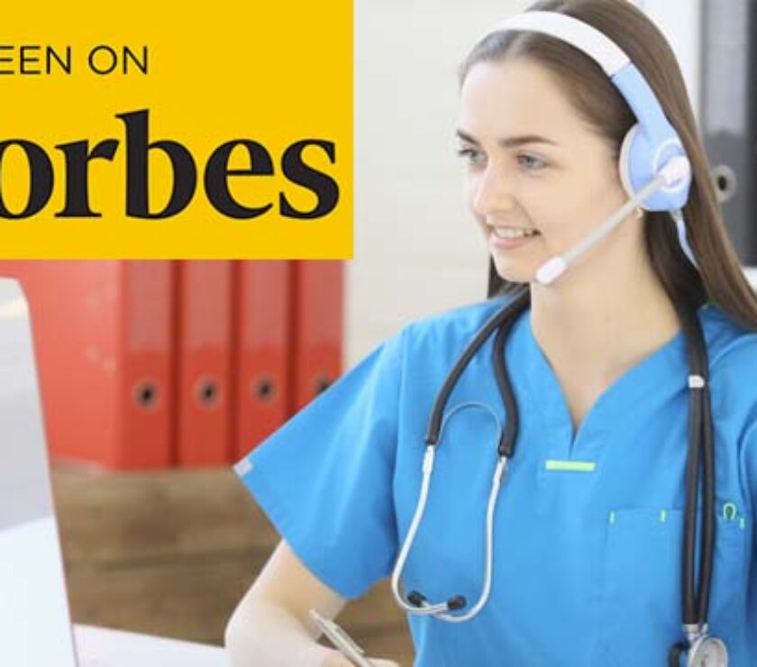 As Seen on Forbes, Nurse on Headset